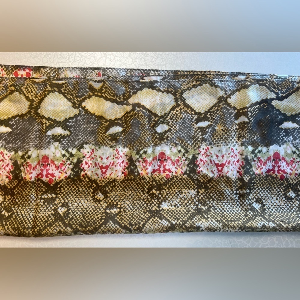 Chico’s | ladies snake print rectangular silk scarf - Picture 7 of 12